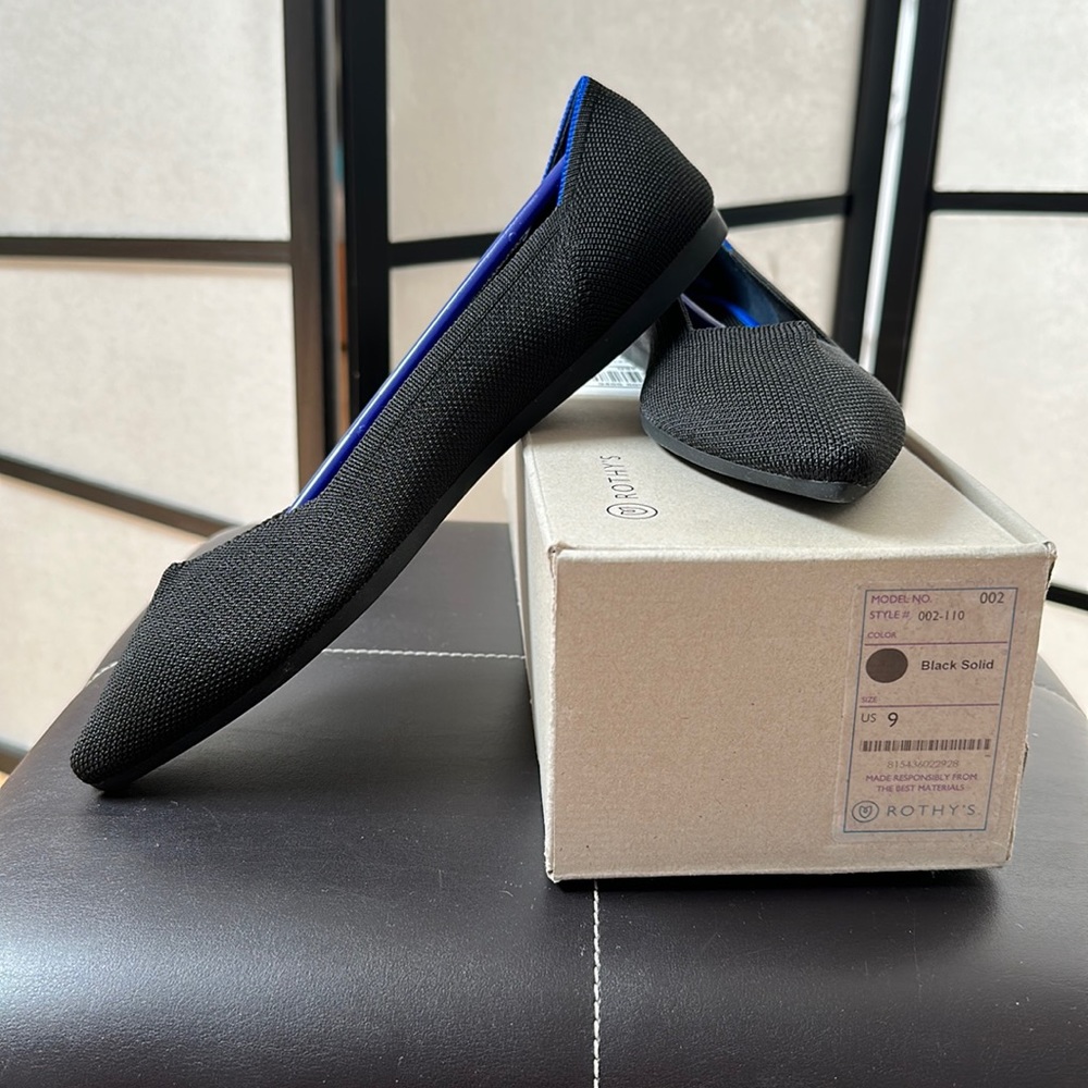 BNIB Rothy’s Point - Size 9 - Black